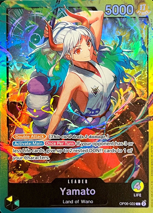 OP06-022 Yamato Leader Card Alternate Art ST28