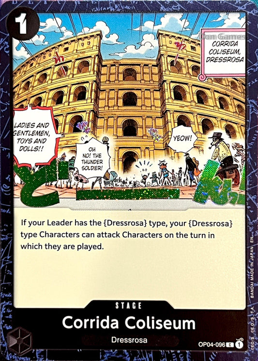 OP04-096 Corrida Coliseum Stage Card Textured Foil