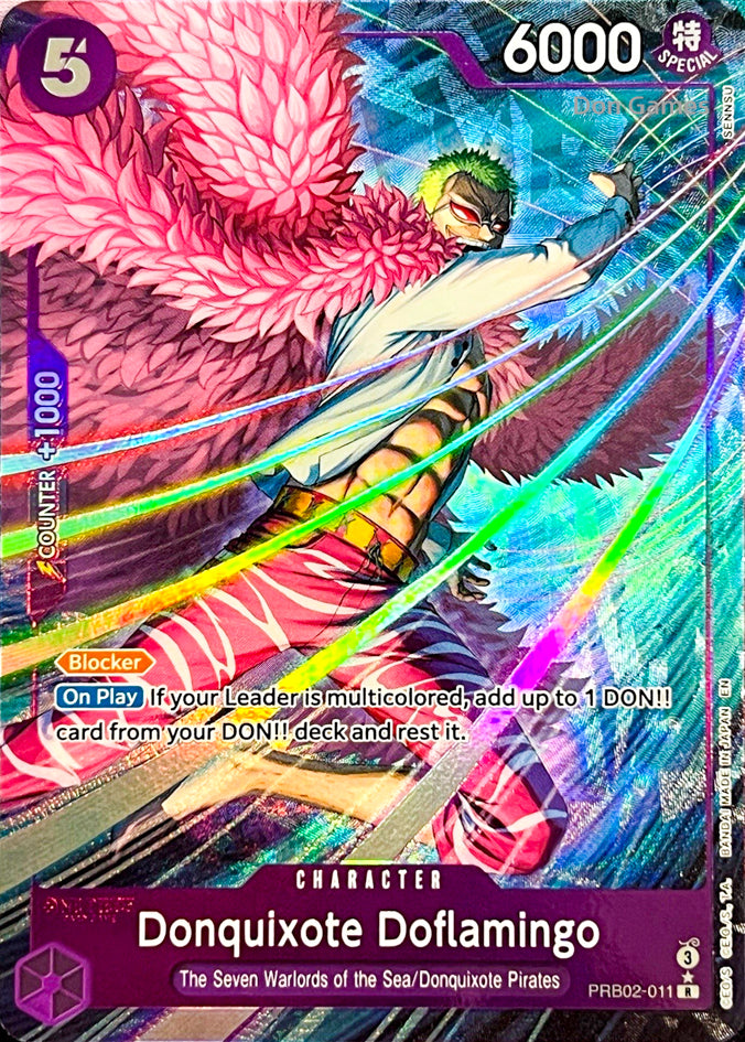 PRB02-011 Donquixote Doflamingo Character Card Alternate Art