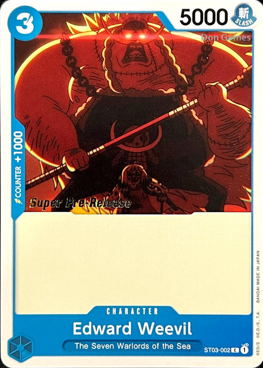 ST03-002 Edward Weevil Character Card SUPER PRE-RELEASE