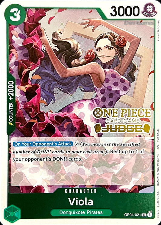 OP04-021 Viola Character Card Judge Stamp