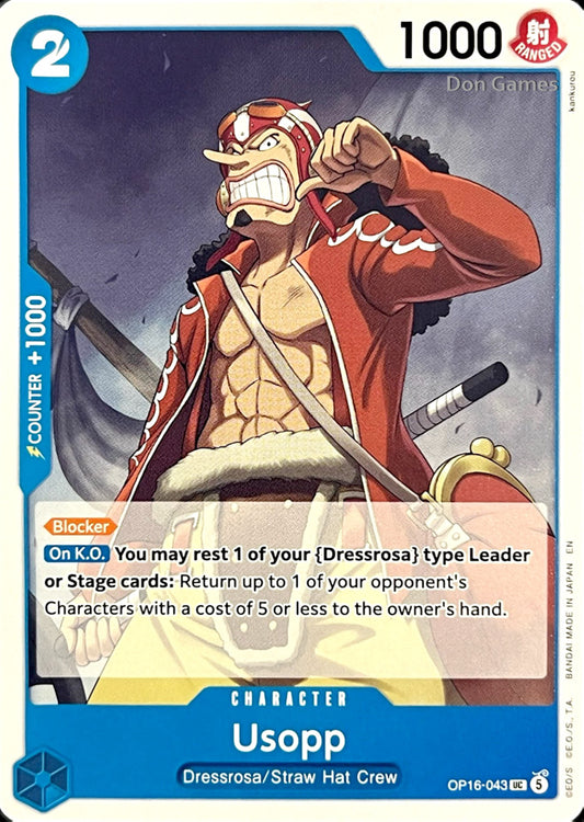 OP16-043 Usopp Character Card