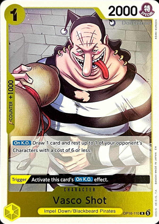 OP16-110 Vasco Shot Character Card