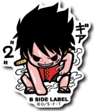 B-Side Label Sticker Monkey. D. Luffy Ver. 7