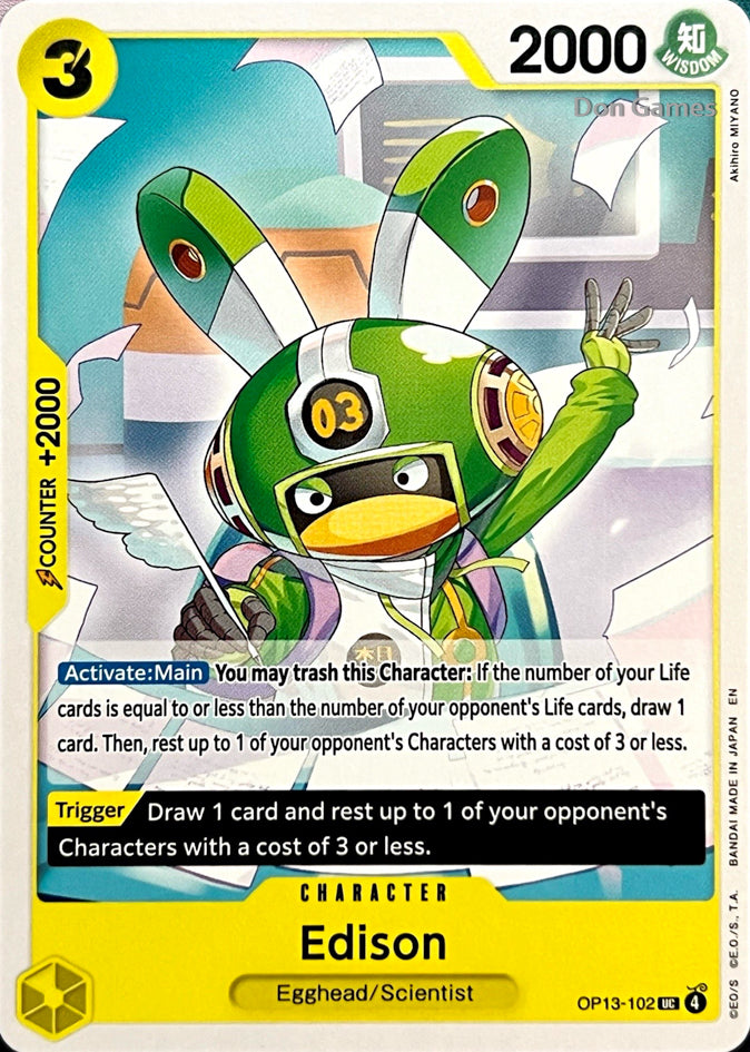 OP13-102 Edison Character Card