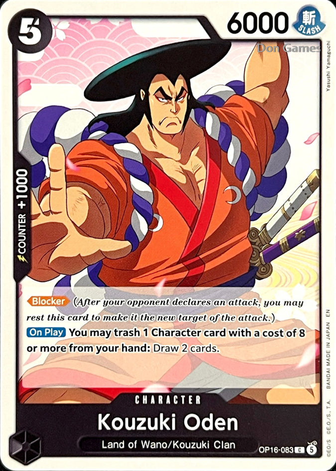 OP16-083 Kouzuki Oden Character Card
