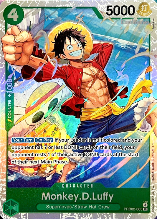 PRB02-005 Monkey. D. Luffy Character Card
