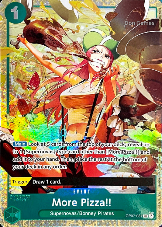 OP07-037 More Pizza!! Event Card Alternate Art Best Selection Vol. 4