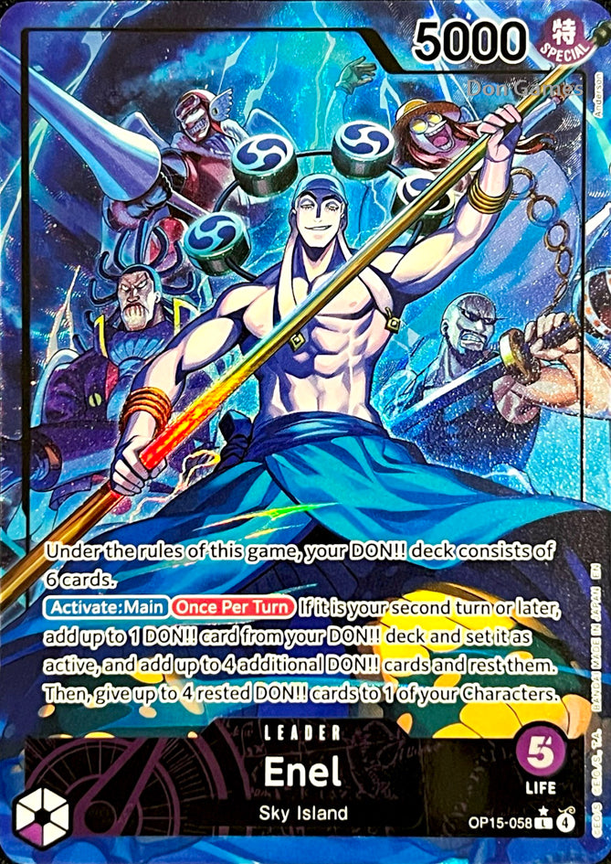 OP15-058 Enel Leader Card Alternate Art