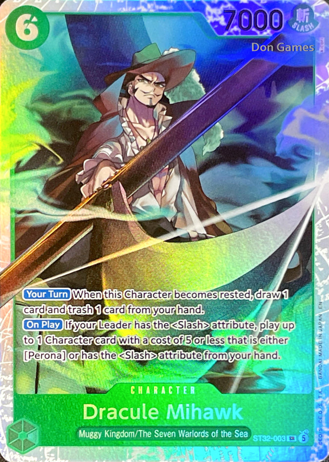 ST32-003 Dracule Mihawk Character Card