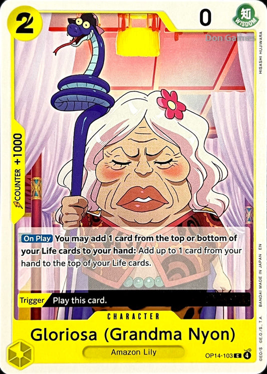 OP14-103 Gloriosa (Grandma Nyon) Character Card