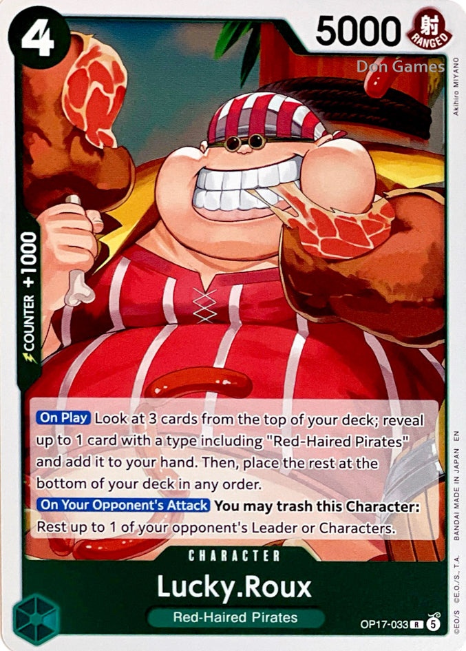 OP17-033 Lucky. Roux Character Card