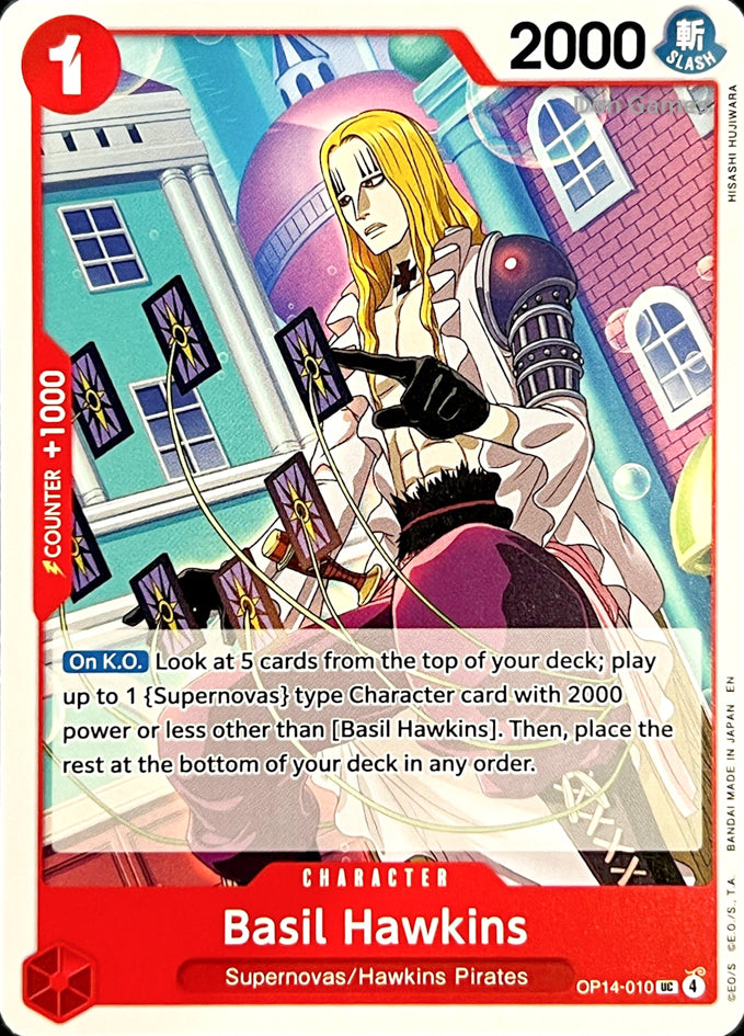 OP14-010 Basil Hawkins Character Card