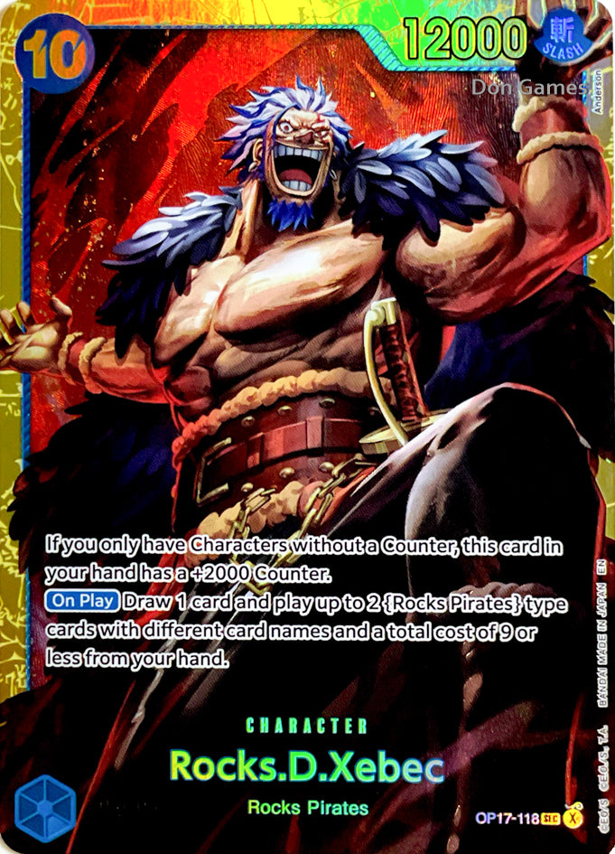 OP17-118 Rocks. D. Xebec Character Card
