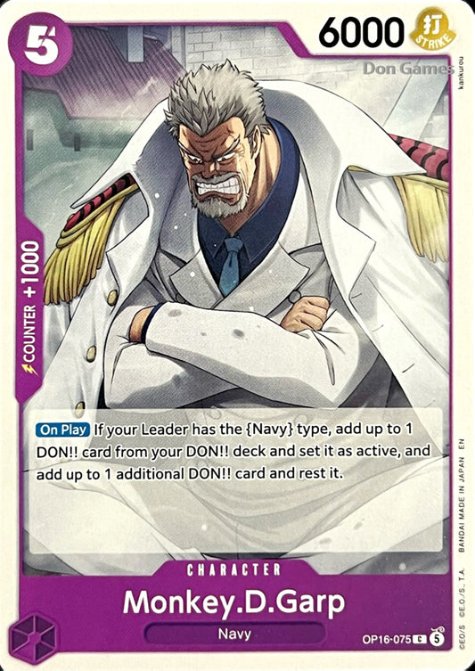 OP16-075 Monkey. D. Garp Character Card
