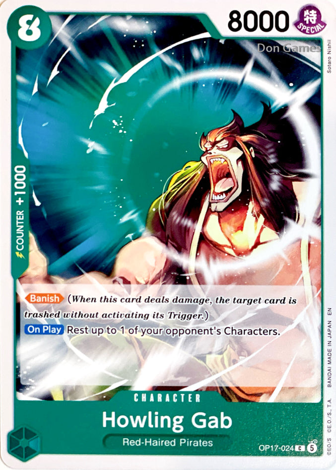 OP17-024 Howling Gab Character Card