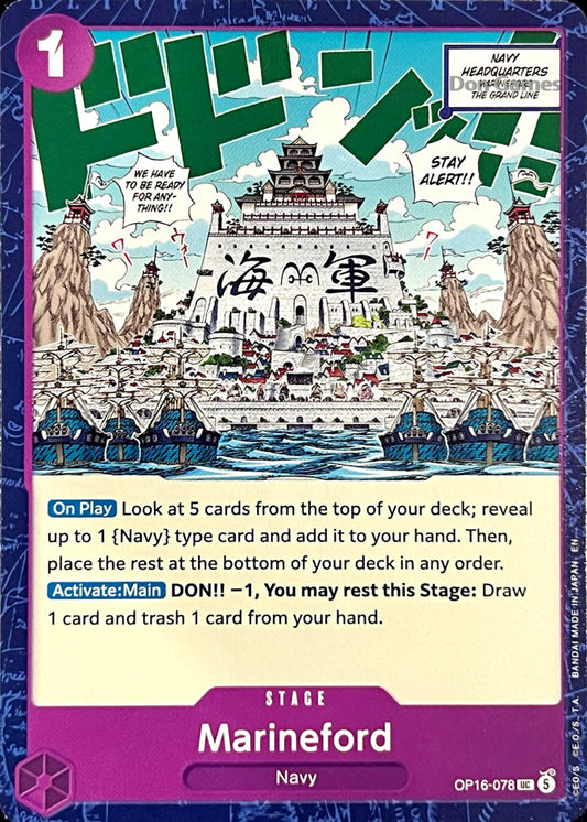 OP16-078 Marineford Stage Card