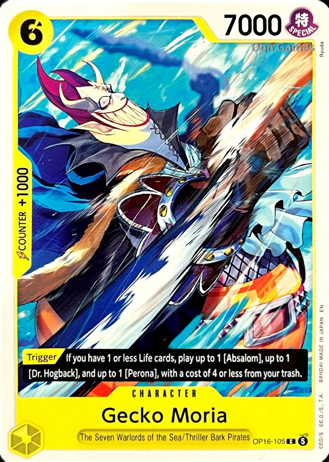OP16-105 Gecko Moria Character Card