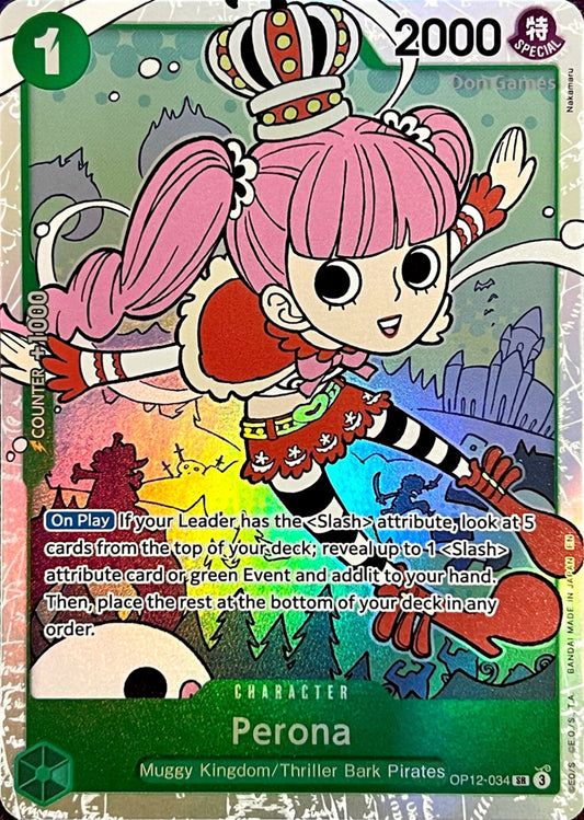 OP12-034 Perona Character Card