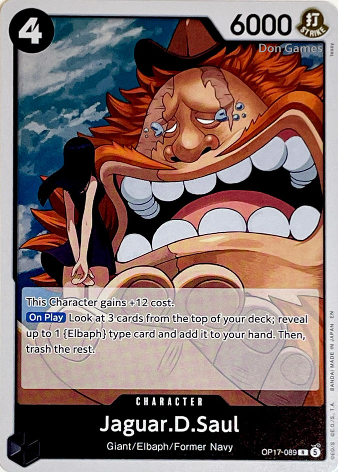 OP17-089 Jaguar. D. Saul Character Card