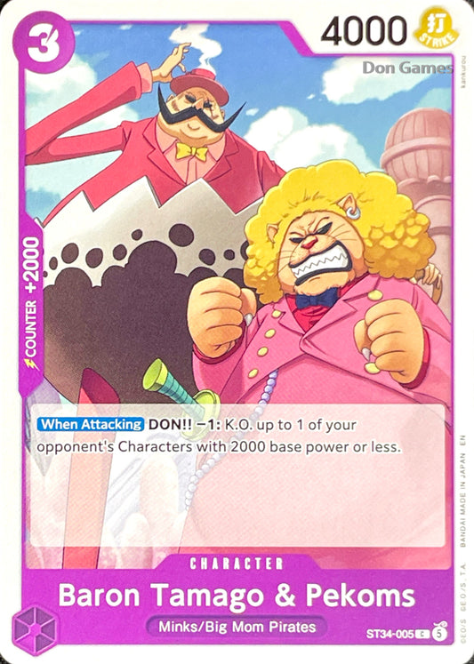 ST34-005 Baron Tamago & Pekoms Character Card