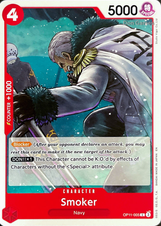 OP11-005 Smoker Character Card