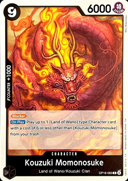 OP16-085 Kouzuki Momonosuke Character Card