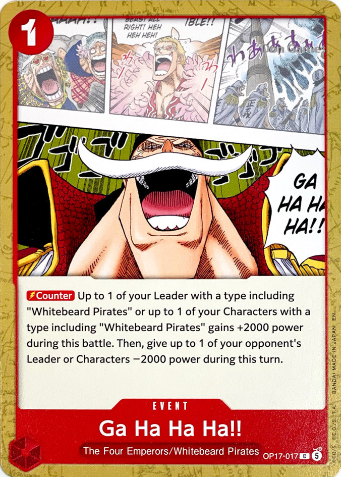 OP17-017 Ga Ha Ha Ha!! Event Card