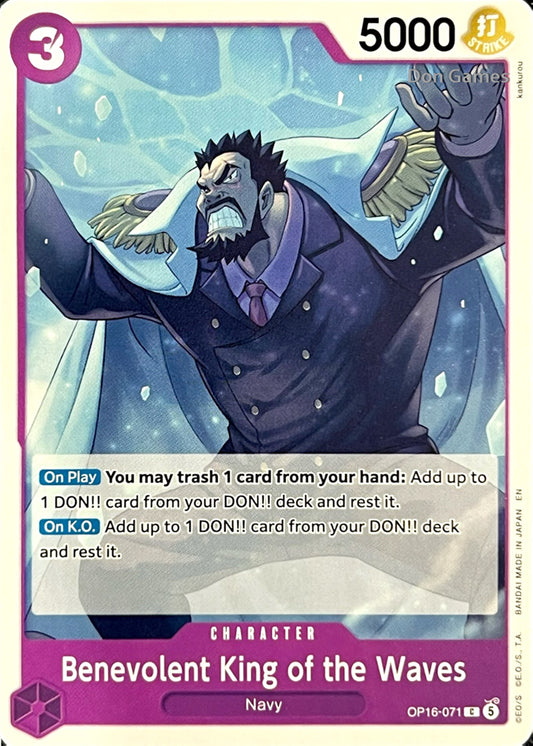 OP16-071 Benevolent King of the Waves Character Card