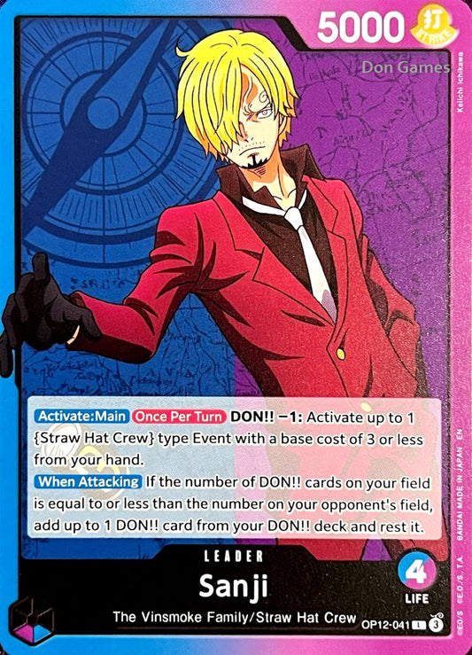 OP12-041 Sanji Leader Card