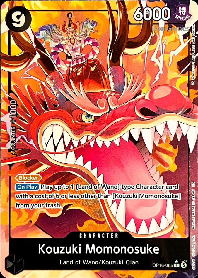OP16-085 Kouzuki Momonosuke Character Card Alternate Art