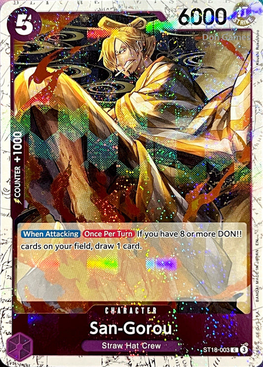ST18-003 San-Gorou Character Card Textured Foil