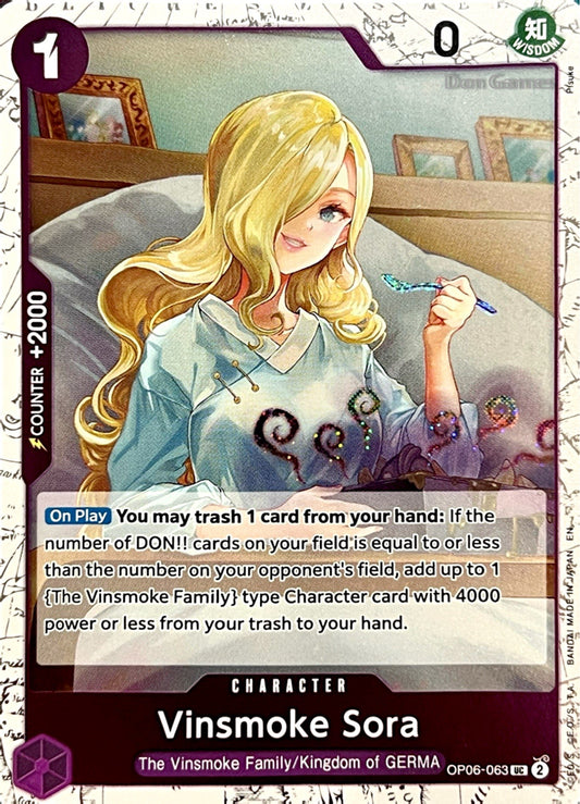 OP06-063 Vinsmoke Sora Character Card Textured Foil