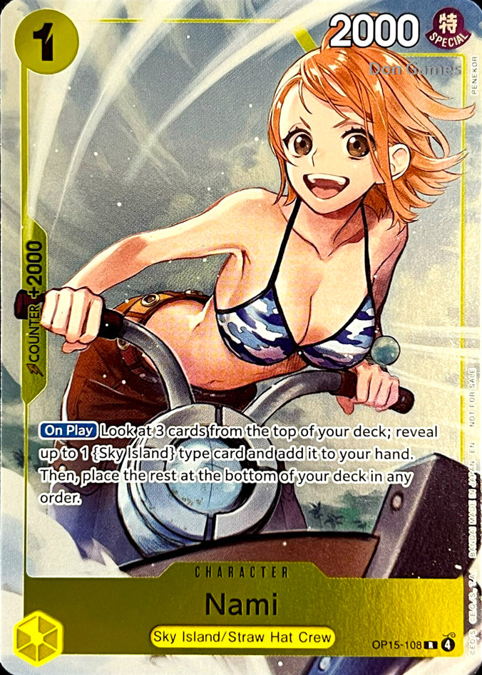 OP15-108 Nami Character Card Dash Pack Alternate Art
