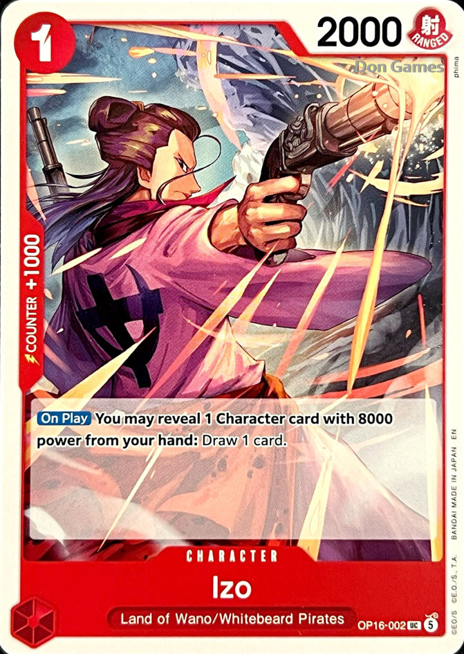 OP16-002 Izo Character Card