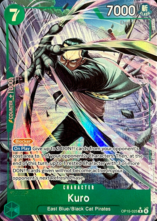OP15-025 Kuro Character Card Alternate Art