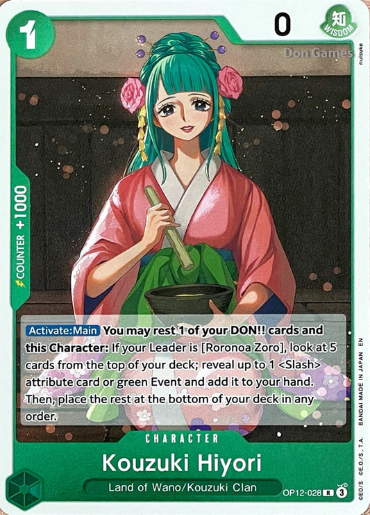 OP12-028 Kouzuki Hiyori Character Card