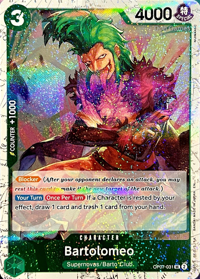 OP07-031 Bartolomeo Character Card Pirate Foil