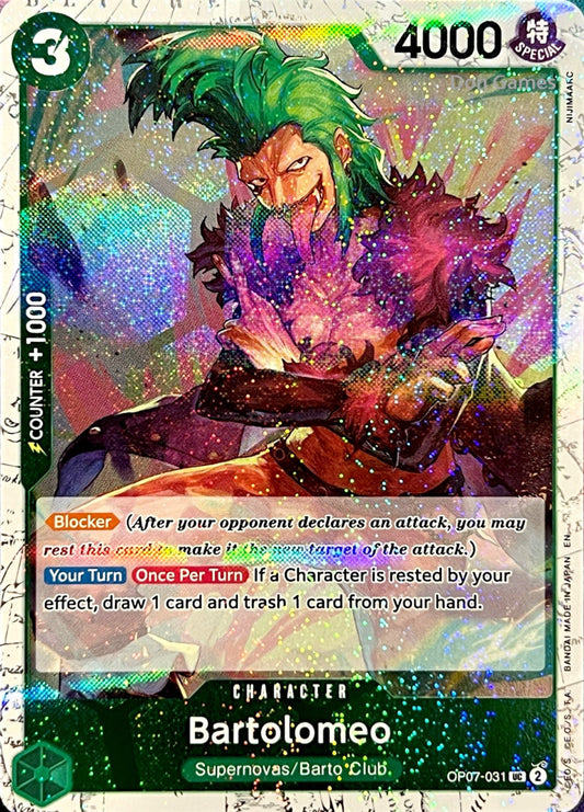 OP07-031 Bartolomeo Character Card Pirate Foil