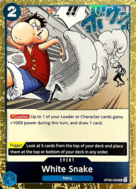 OP06-059 White Snake Event Card Textured Foil