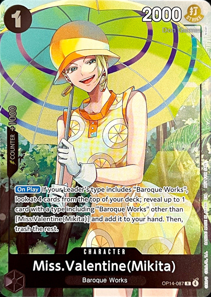 OP14-087 Miss. Valentina (Mikita) Character Card Alternate Art Dash Pack