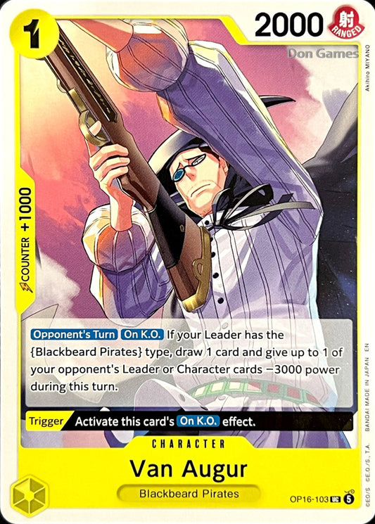 OP16-103 Van Augur Character Card