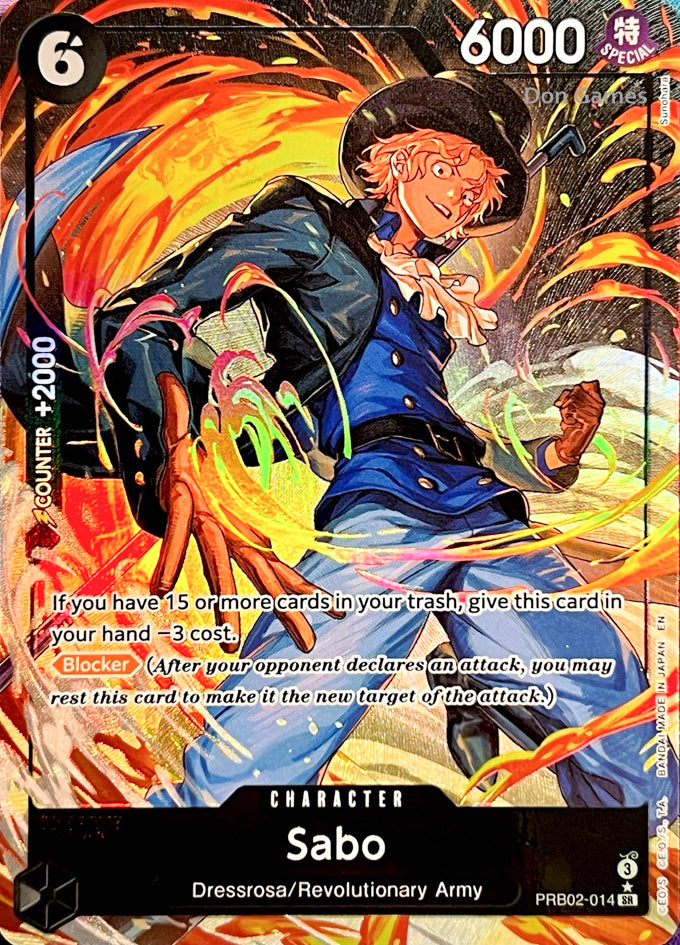 PRB02-014 Sabo Character Card Alternate Art – Don Games