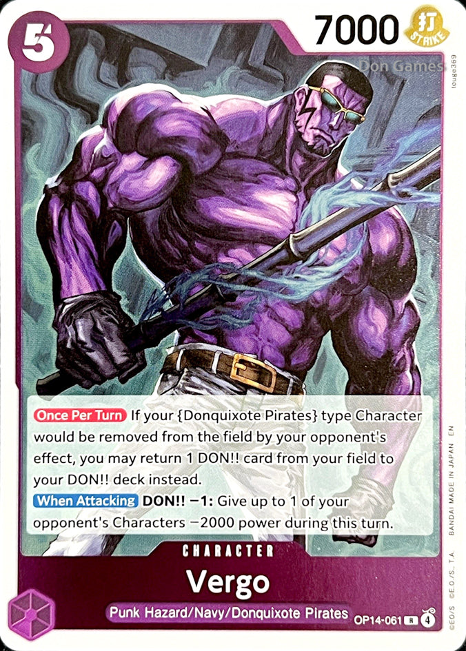 OP14-061 Vergo Character Card