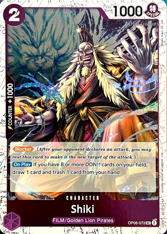 OP06-073 Shiki Character Card Textured Foil
