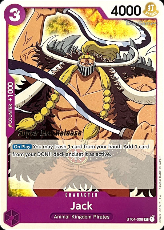 ST04-008 Jack Character Card SUPER PRE-RELEASE