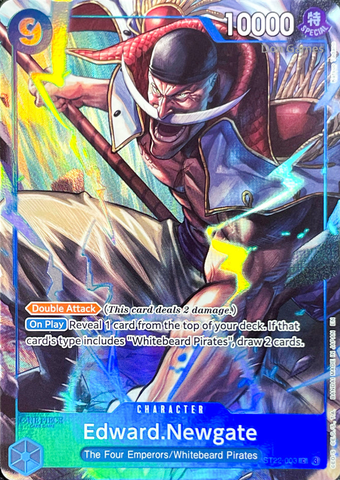 ST22-003 Edward. Newgate Character Card Alternate Art Promo