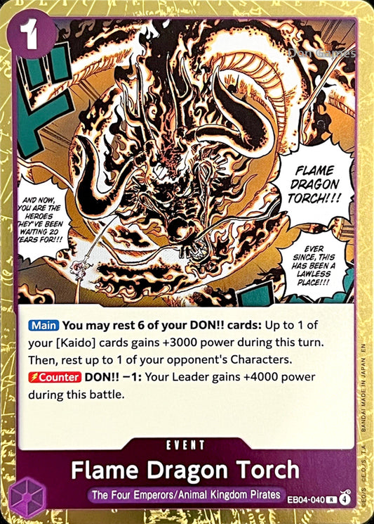 EB04-040 Flame Dragon Torch Event Card