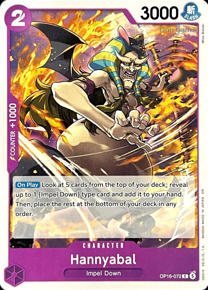 OP16-072 Hannyabal Character Card