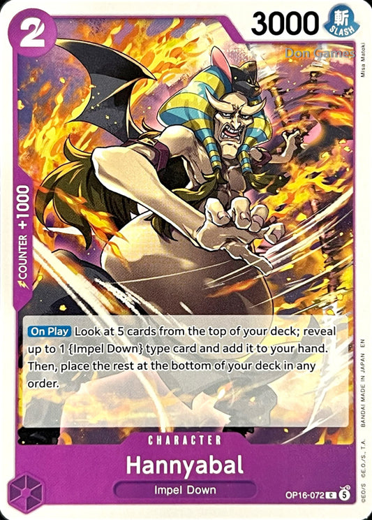 OP16-072 Hannyabal Character Card